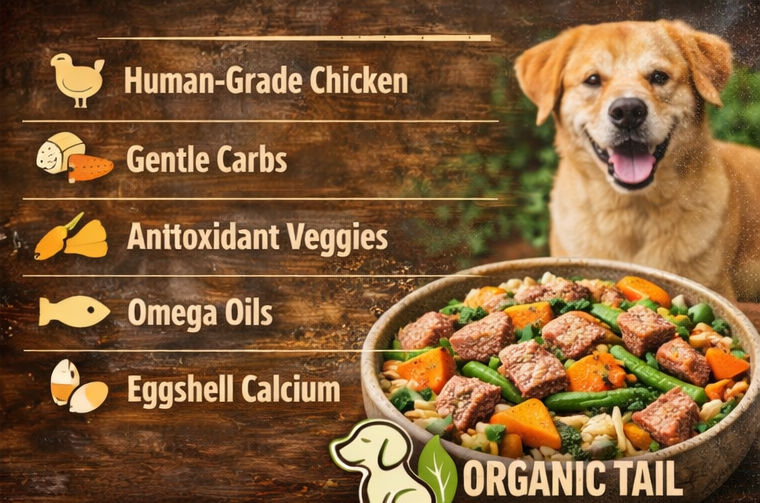 Organic Chicken Delight (Human-Grade, Complete Nutrition)
