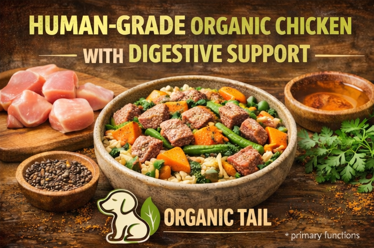 Organic Chicken Delight (Human-Grade, Complete Nutrition)