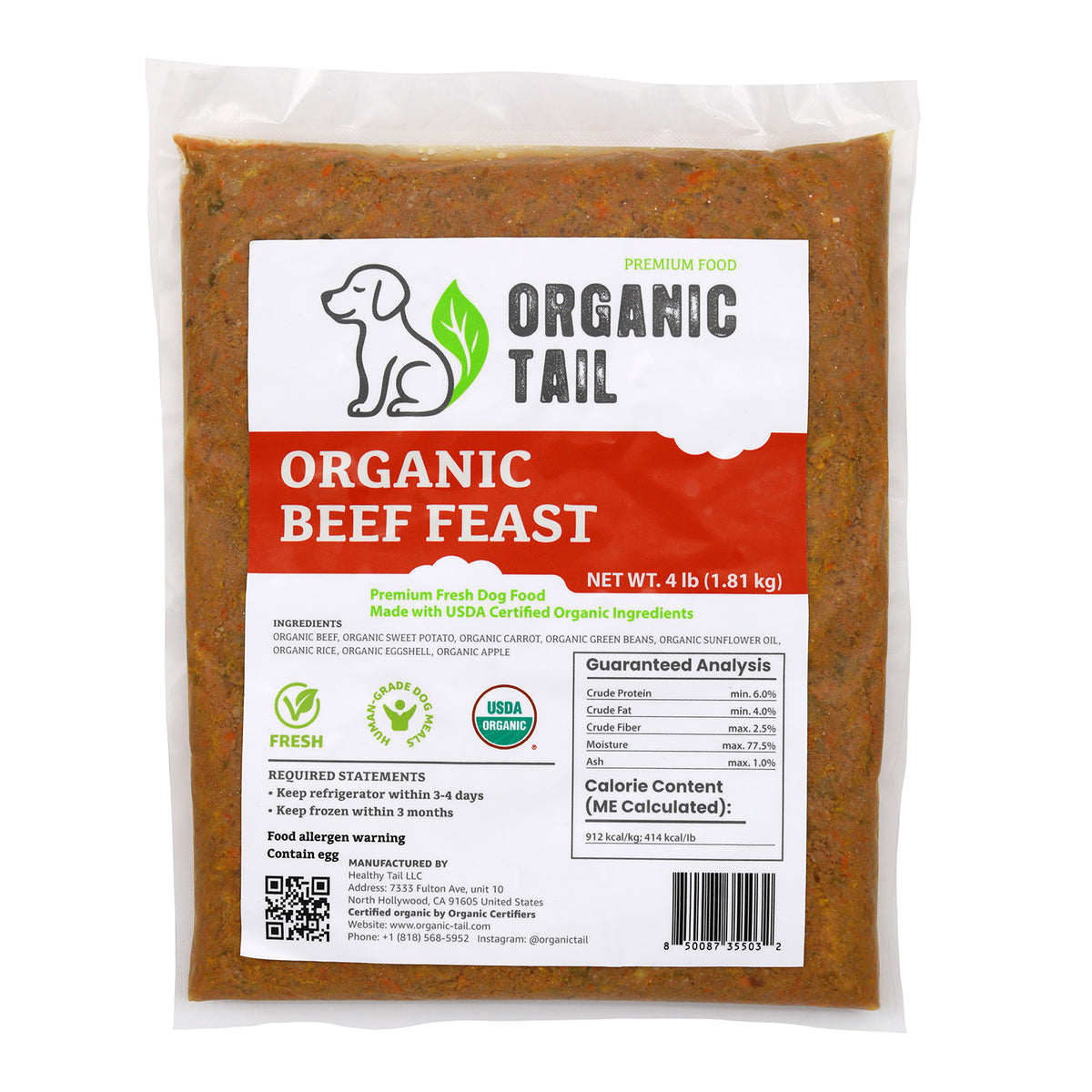 Organic Beef Feast (Human-Grade, High Protein)