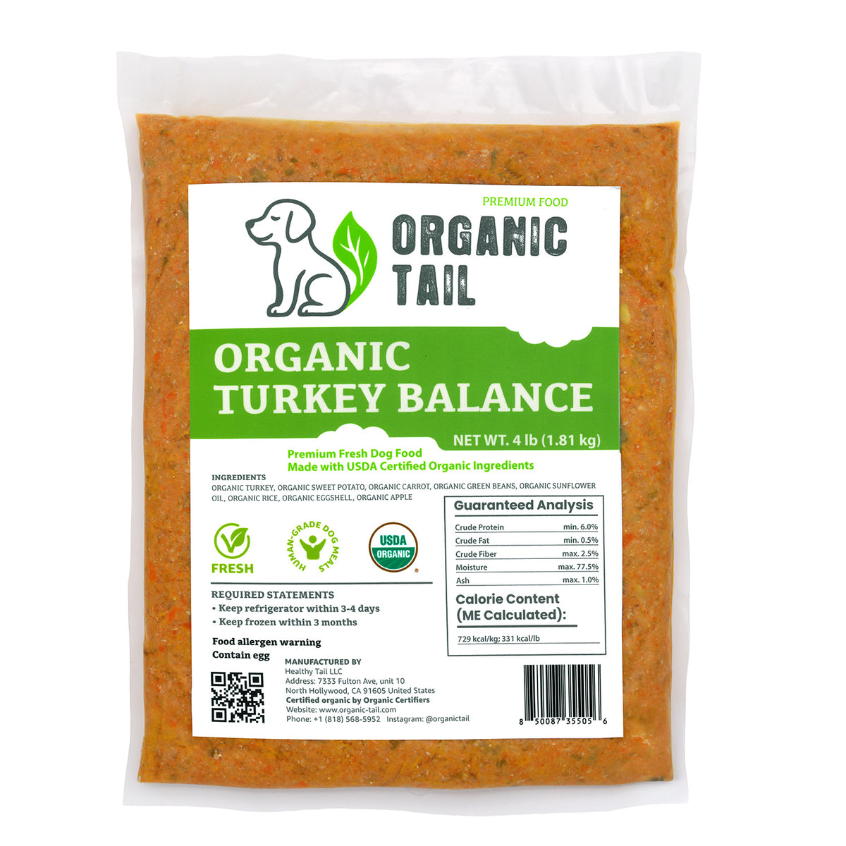 Organic Turkey Balance (Lean, Sensitive-Stomach Friendly)